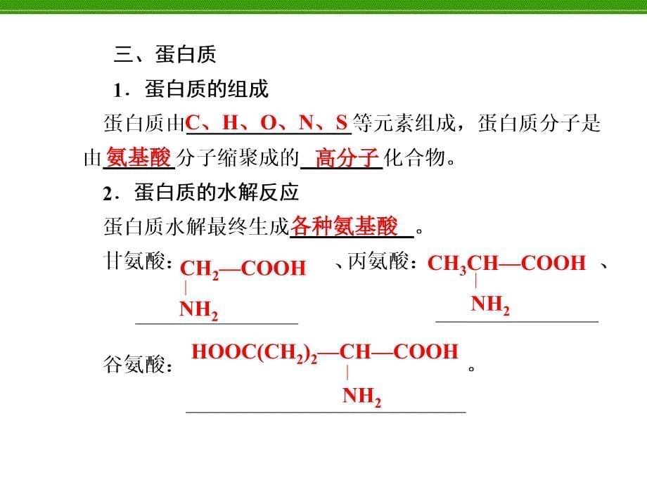 化学复习第6章第3讲基本营养物质_第5页