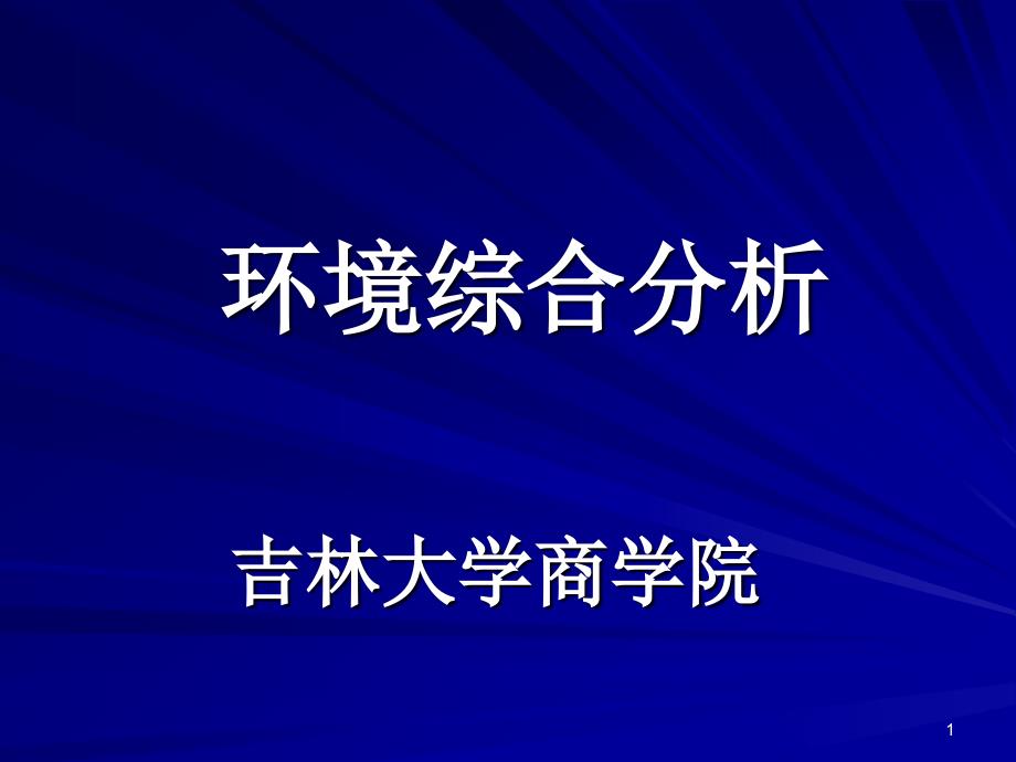 《环境综合分析》PPT课件.ppt_第1页