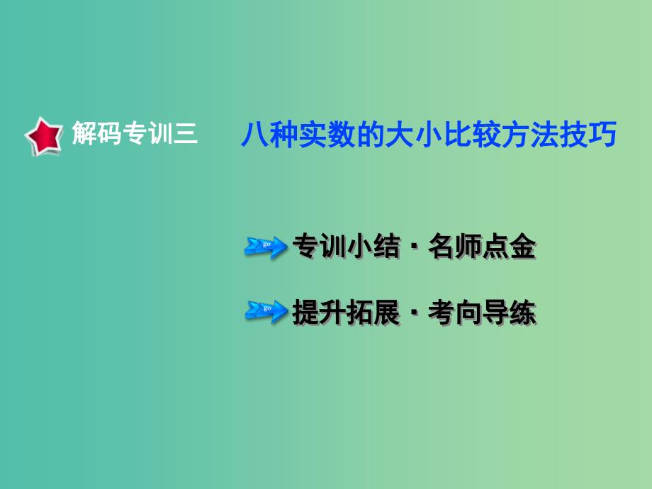 七年级数学下册 专训3 八种实数的大小比较方法技巧课件 新人教版.ppt_第1页
