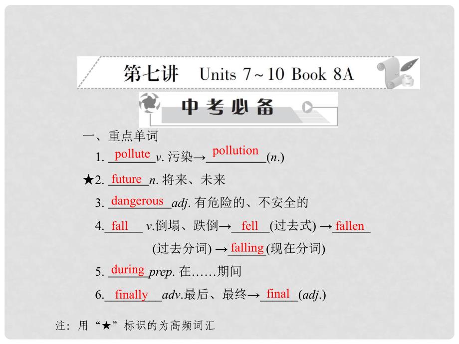 中考英语 第二部分 教材研析篇 第七讲课件 人教新目标版_第1页