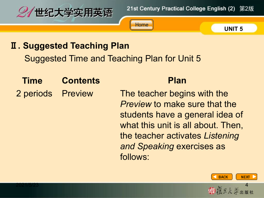 21世纪大学实用英语综合教程2unit5课件_第4页