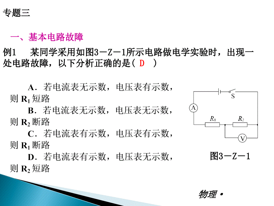 专题三　电路故障分析_第3页