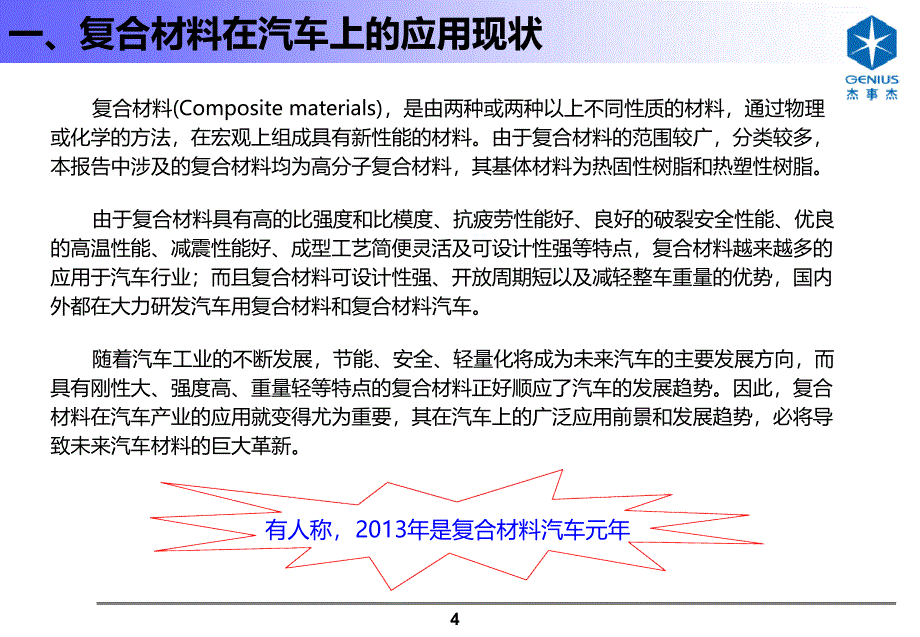 复合材料在汽车上的应用模板_第4页