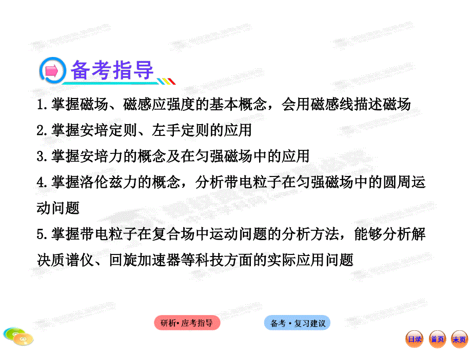 高中物理全程复习方略配套课件8磁场及其对电流和运动电荷的作用_第4页