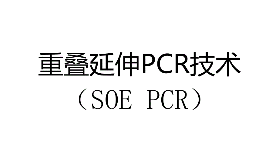 重叠延伸PCR技术_第1页