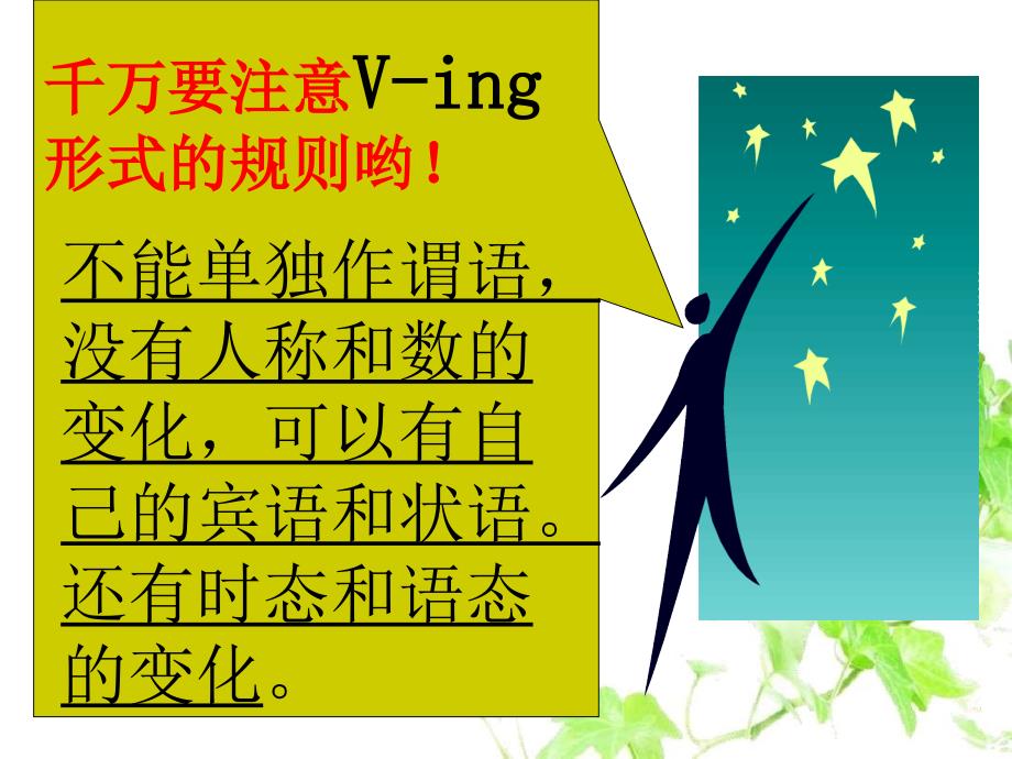 安徽省高三英语现在分词与动名词复习课件_第3页