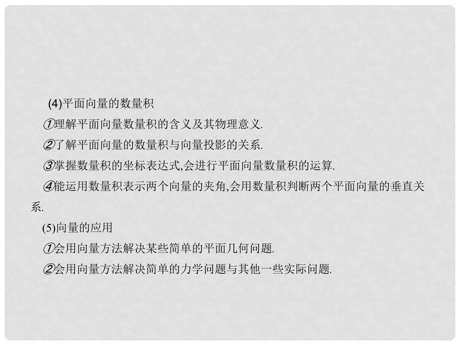 福建省福清市高考数学二轮复习 专题三 三角函数、解三角形及平面向量 第二讲 平面向量课件_第3页