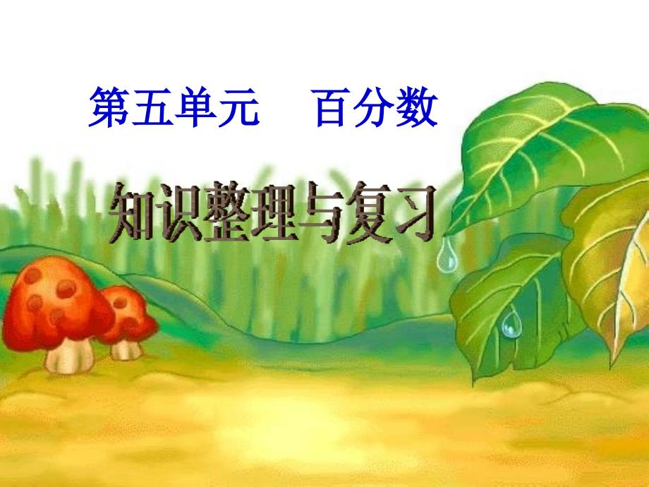 《百分数整理与复习》PPT课件.ppt_第1页