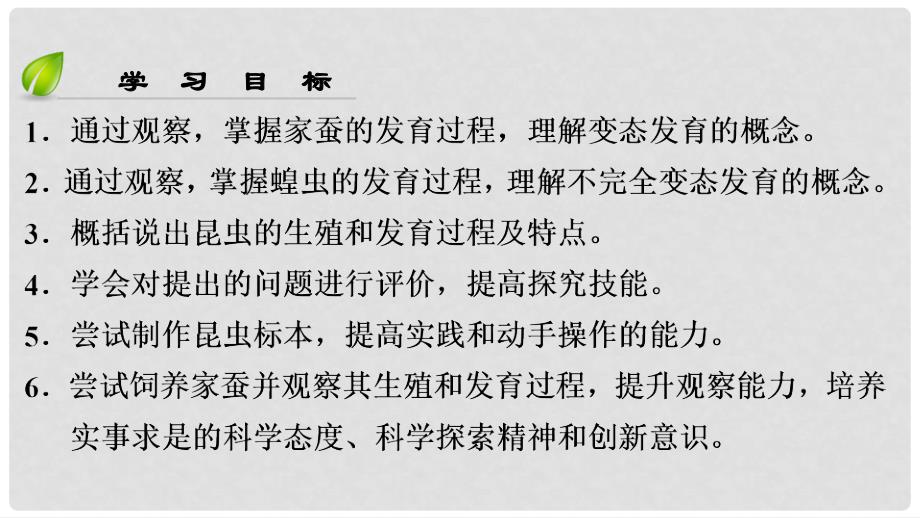 八年级生物下册 第七单元 第一章 第二节 昆虫的生殖和发育课件 （新版）新人教版_第3页