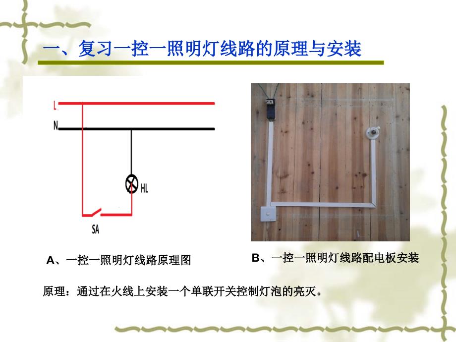 二控一照明灯线路原理(公开课课件)_第2页