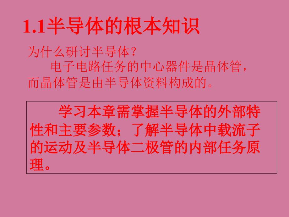 模拟第一章半导体二极管及其应用ppt课件_第1页