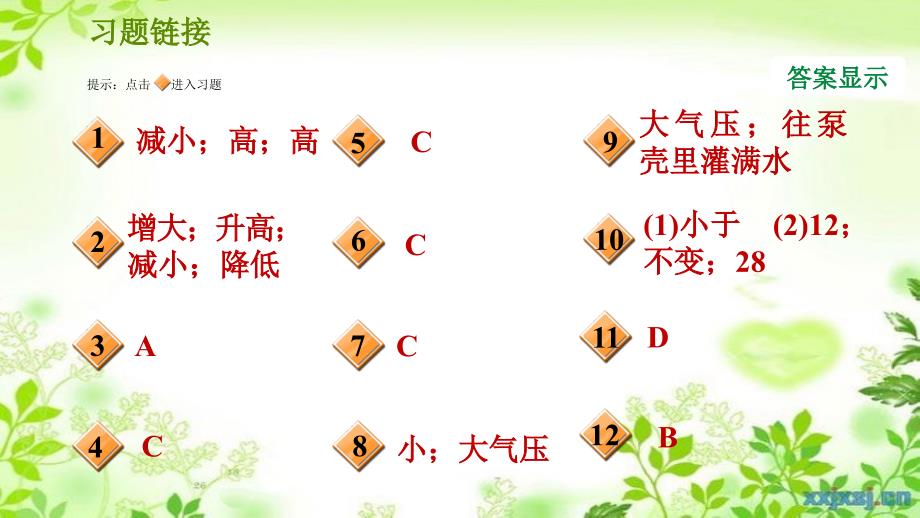 八年级科学上册第2章压力压强3大气压强2大气压强的应用习题课件新版华东师大版_第2页