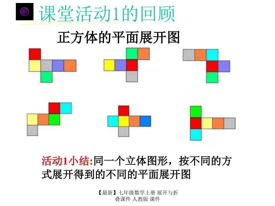 最新七年级数学上册展开与折叠课件人教版课件_第5页