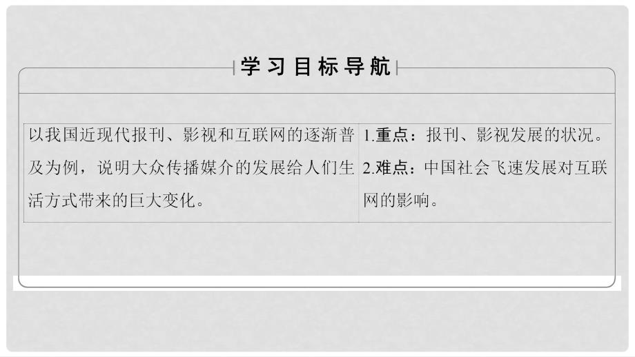 高中历史 专题4 中国近现代社会生活的变迁 3 大众传播媒介的更新课件 人民版必修2_第2页