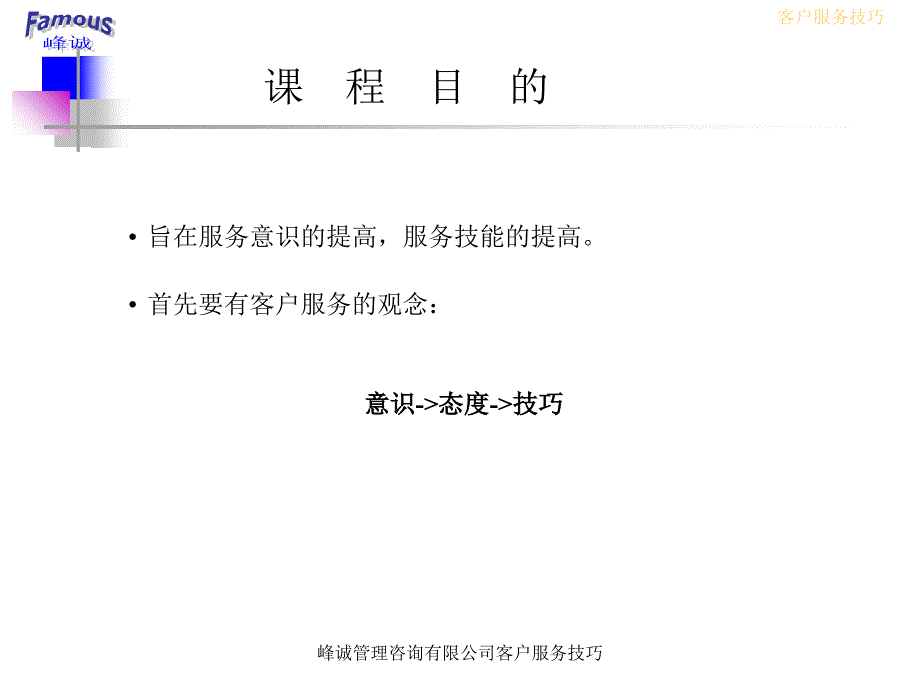 峰诚管理咨询有限公司客户服务技巧课件_第2页