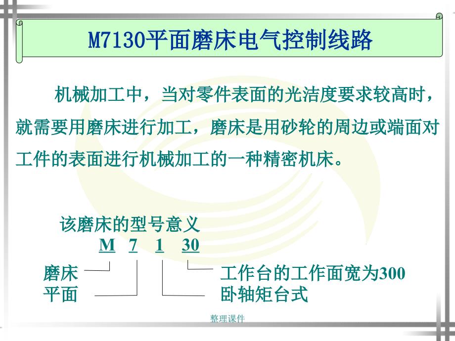 M平面磨床电气控制线路_第1页