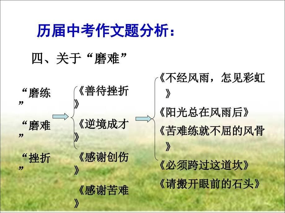 初中作文教学用课件之中考考场作文指导_第5页