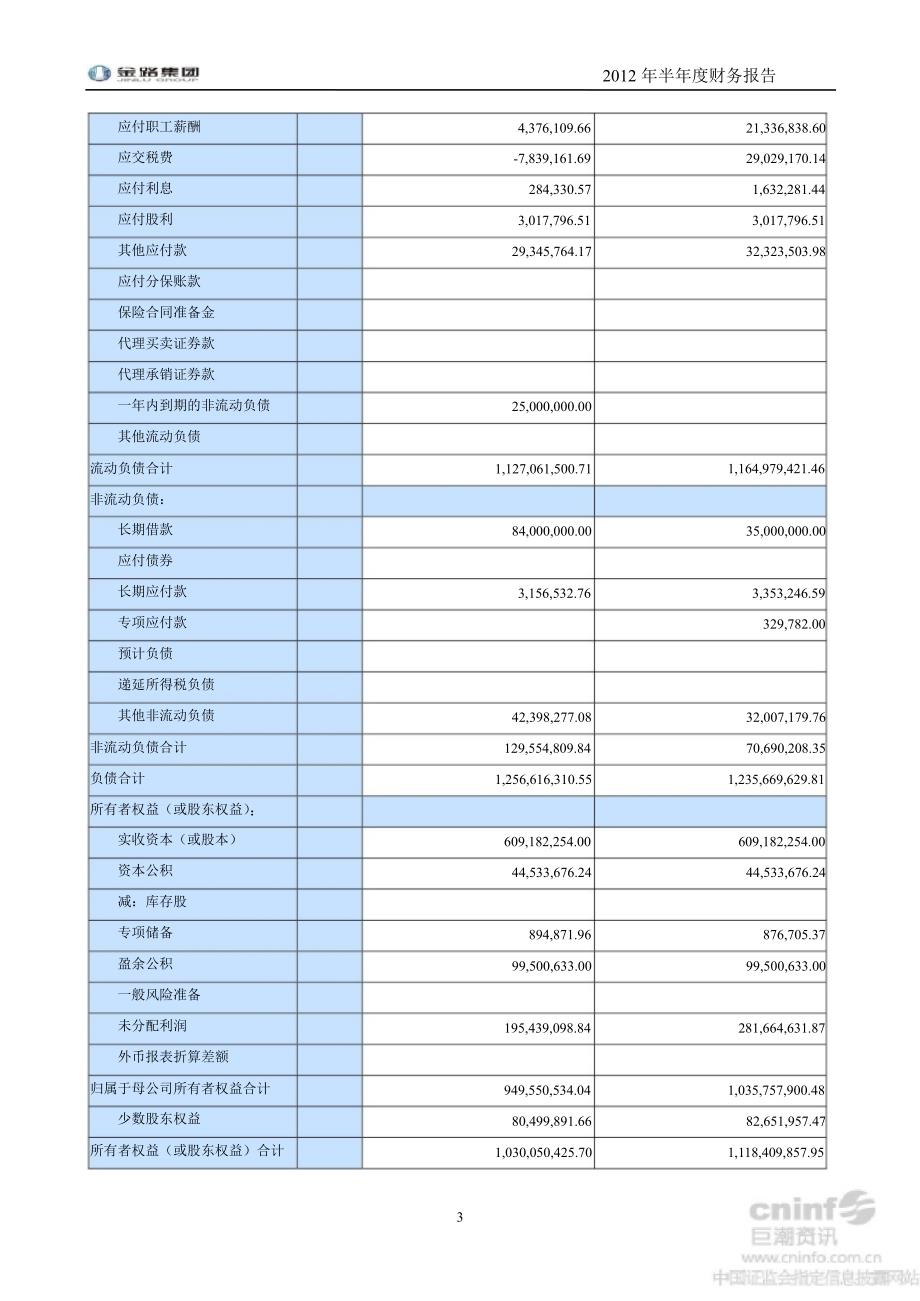 金路集团半财务报告_第3页