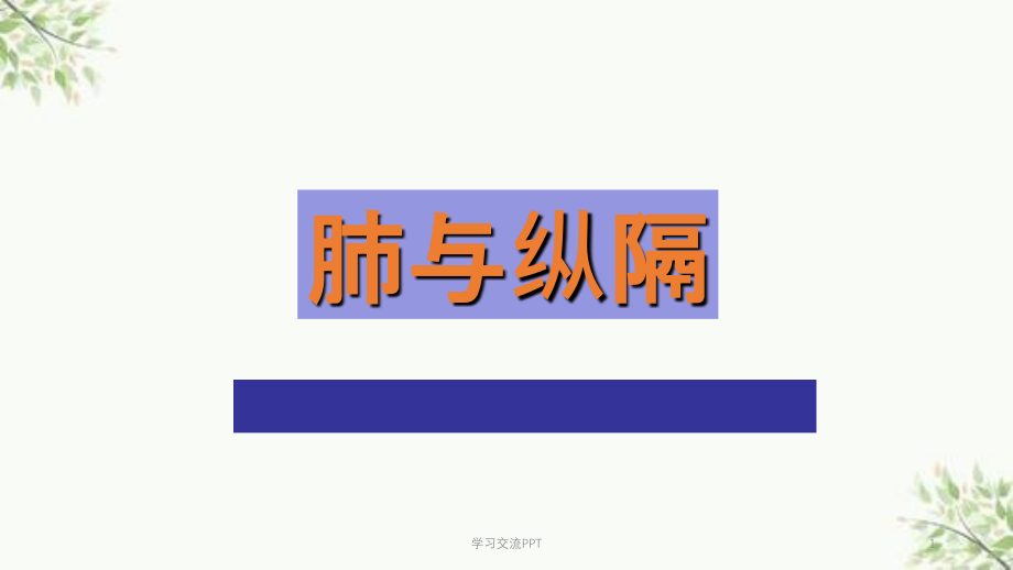 胸部CT之正常表现课件_第1页