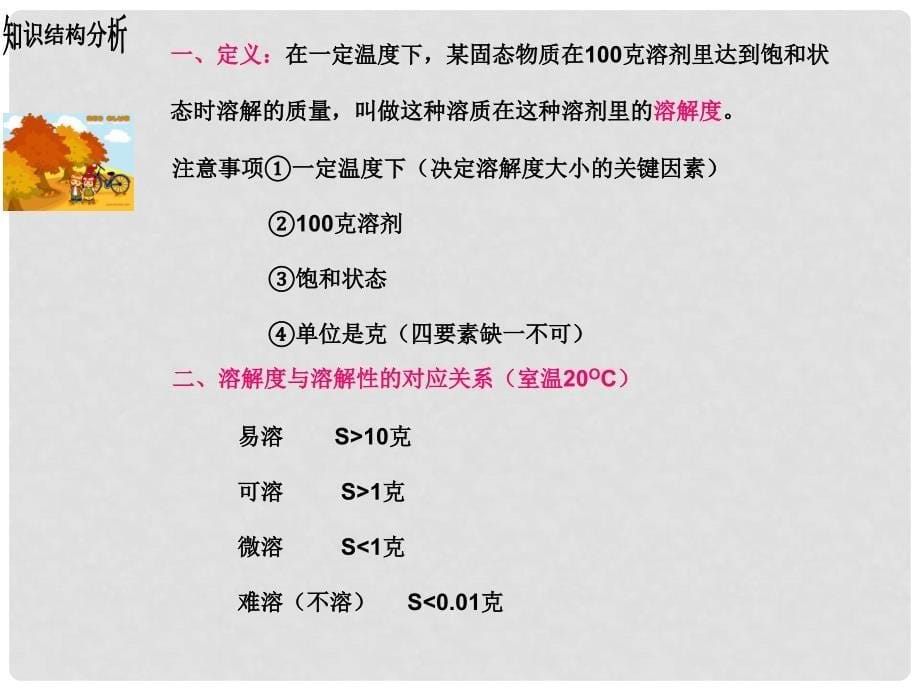 江苏省南京市长城中学九年级化学下册 第九章 溶液复习课件 （新版）新人教版_第5页