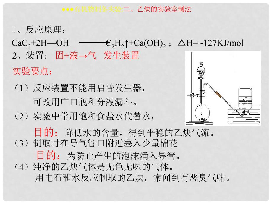 北京市房山区周口店中学高考化学总复习 第三单元《几个典型的有机实验》课件 新人教版必修2_第4页