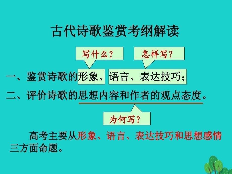 高考语文 古诗文阅读 鉴赏诗歌的人物形象 新人教版_第5页