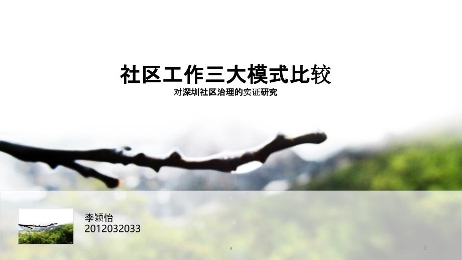 社区工作三大模式比较_第1页