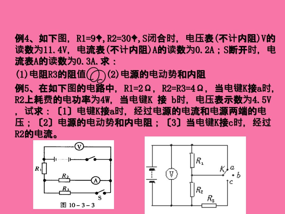 闭合电路的欧姆定律习题课讲完功率用ppt课件_第4页