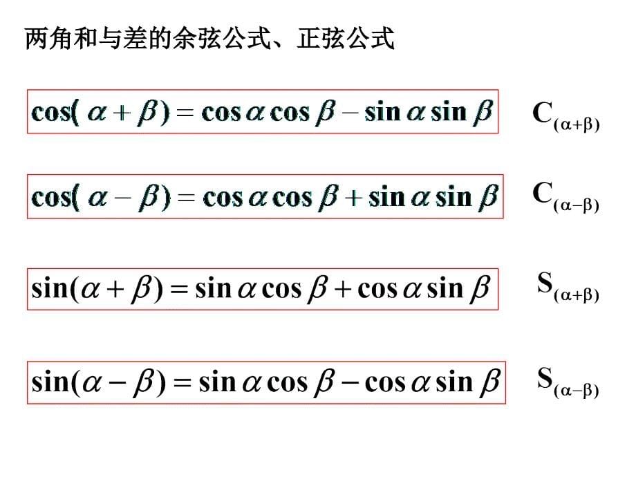 [整理][新人教A版]两角和与差的正弦、余弦、正切教学课件[人教版]_第5页