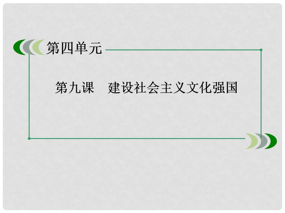 高中政治 第九课 建设社会主义文化强国课件1 新人教版必修3_第3页