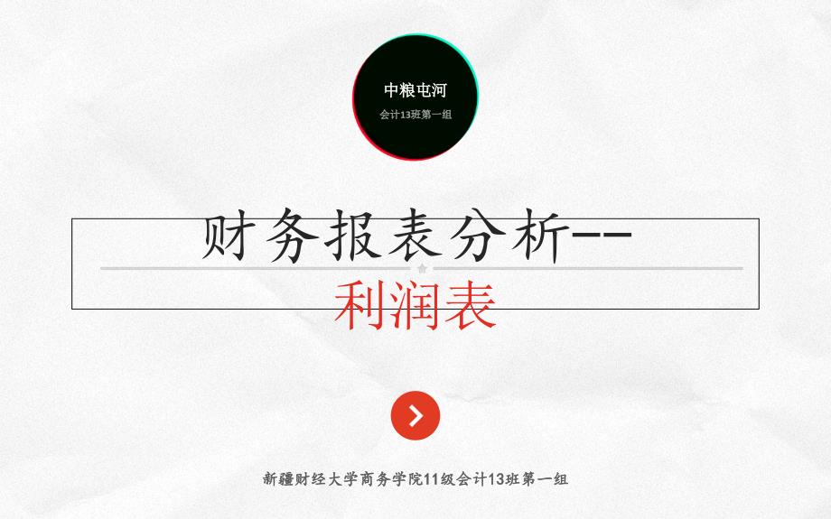 财务报表分析利润表_第1页