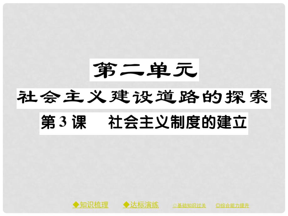 八年级历史下册 第三课 社会主义制度的建立课件 川教版_第1页