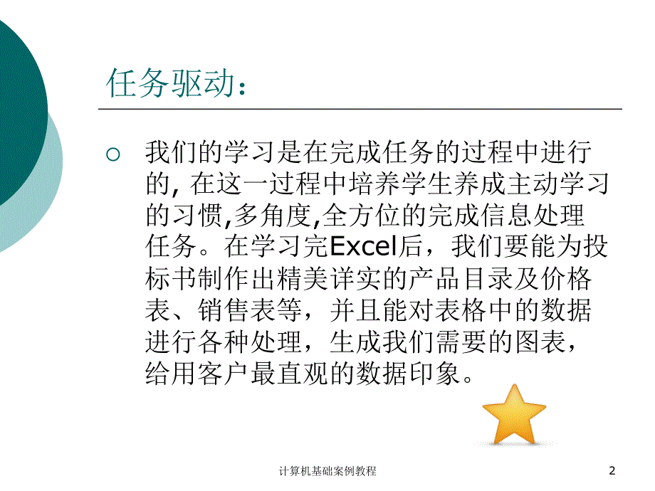 目录及价格表制作Excel基本课件_第2页