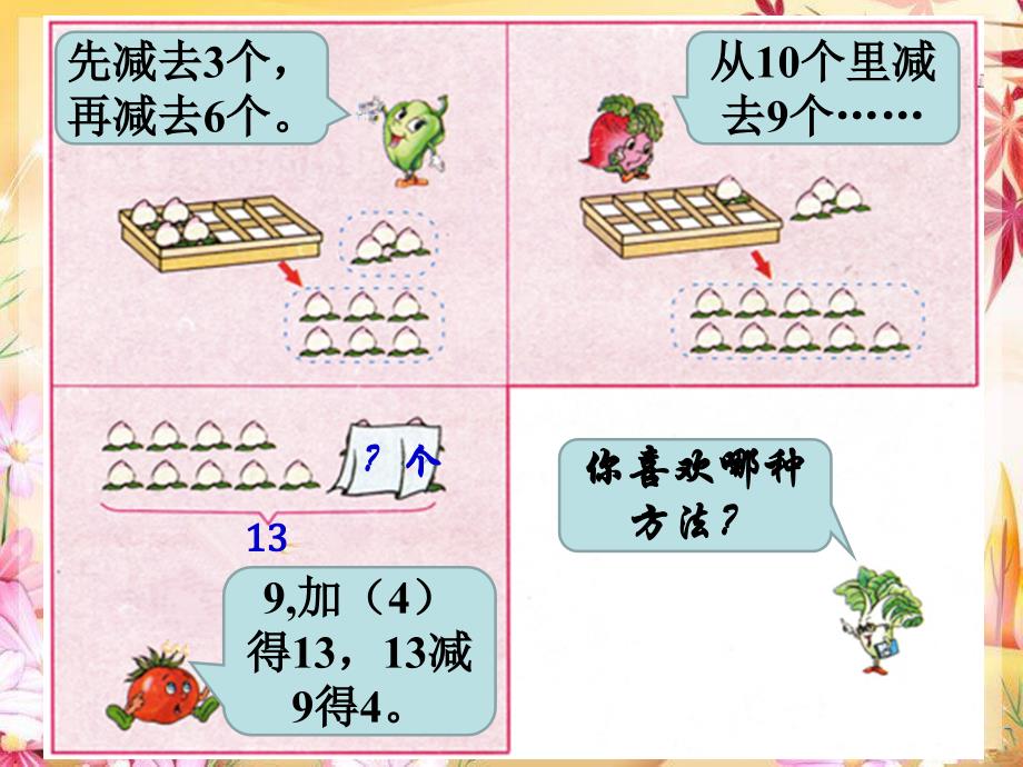 一年级下册数学1十几减9_第4页