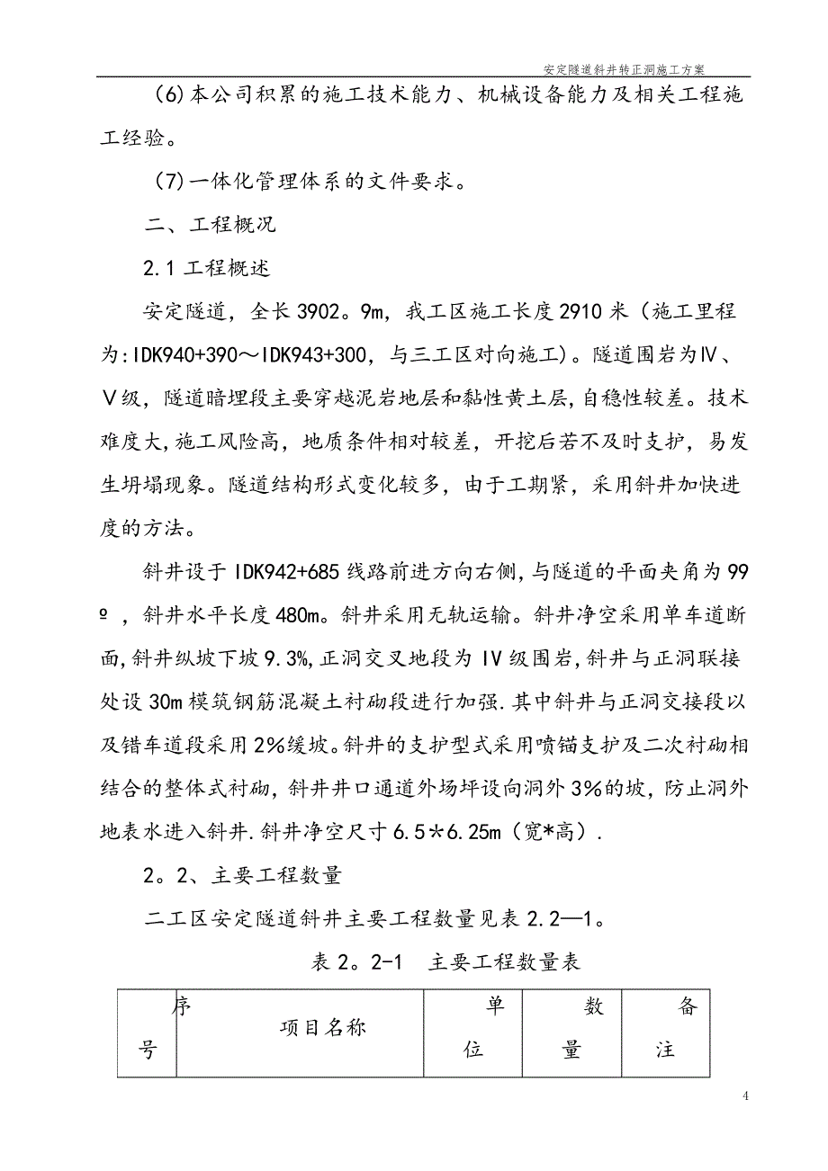 安定隧道斜井转正洞施工方案_第4页