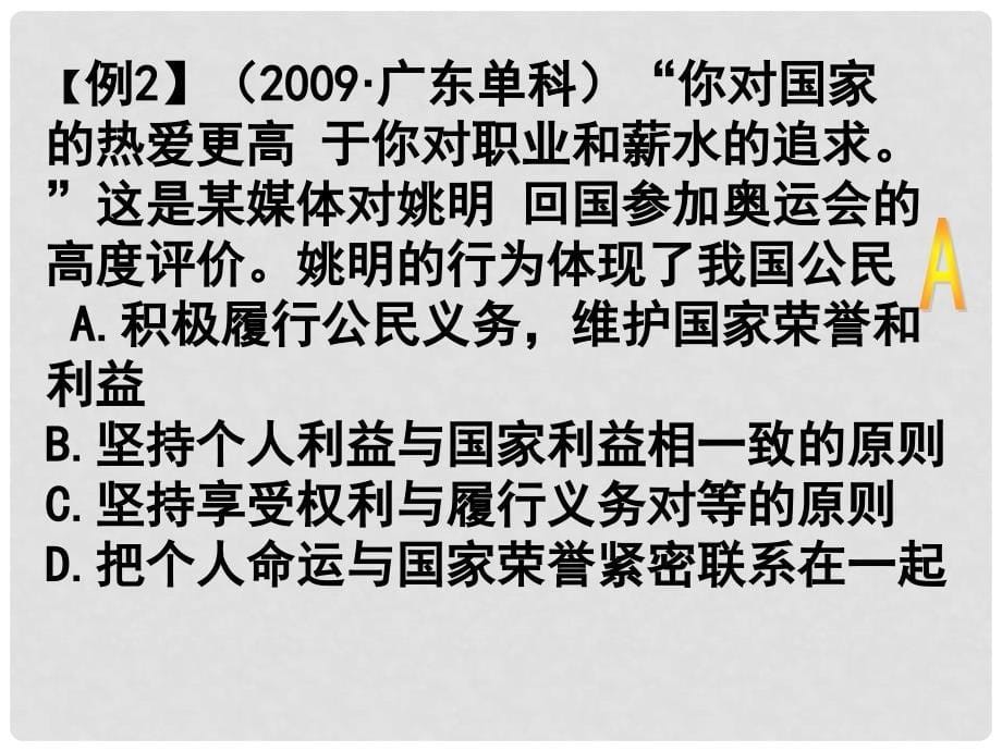 高中政治第一单元 公民的政治生活复习课件人教版必修2_第5页