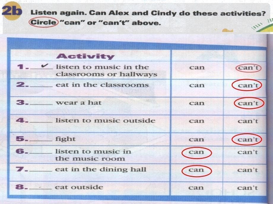 Unit 12 Don’t eat in class.（section A）课件_第5页