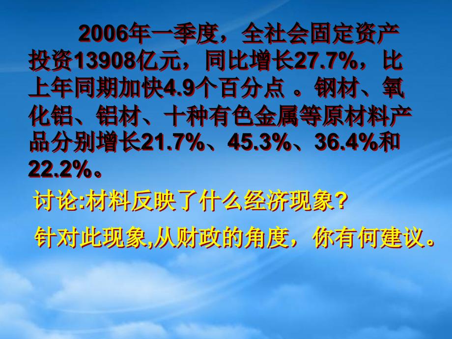 高一政治 经济生活财政的巨大作用课件_第4页