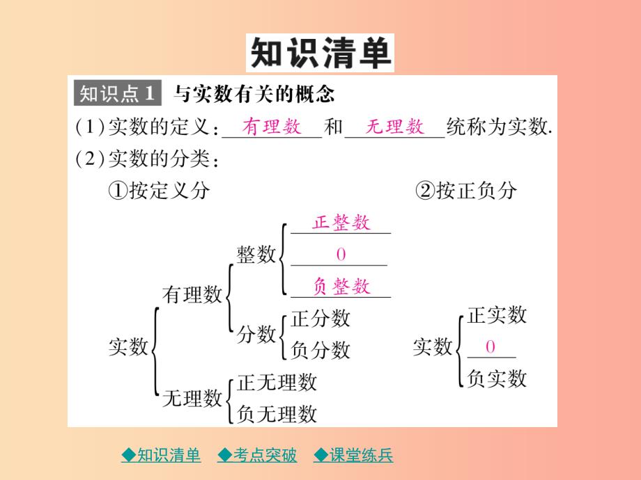 2019年中考数学总复习 第一部分 考点梳理 第一章 数与式 第1课时 实数课件.ppt_第2页