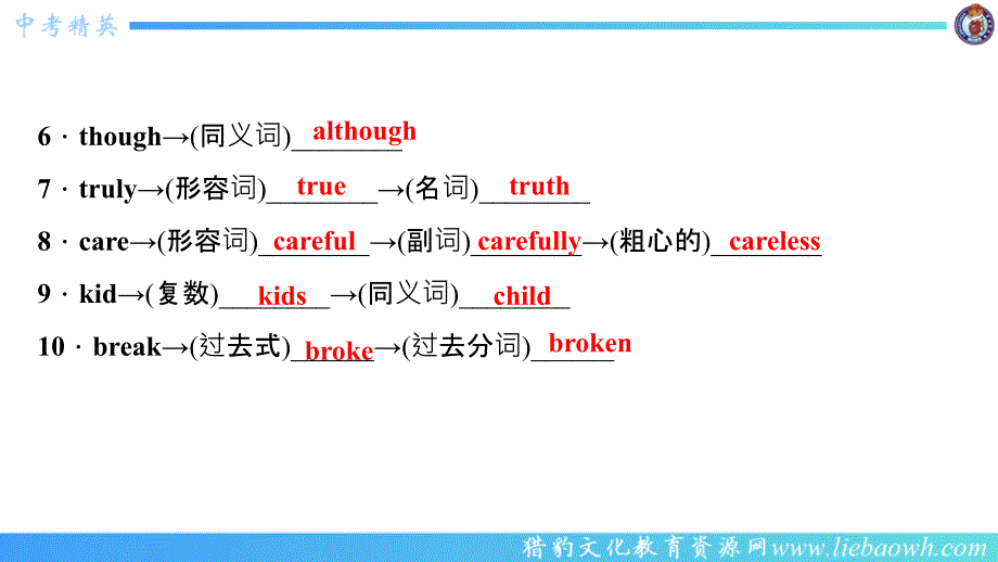 第6课时　八年级(上)Units3～4_第4页