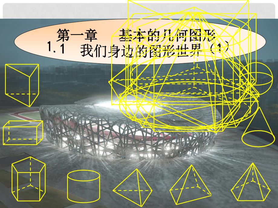 山东省泰安市岱岳区徂徕镇第一中学七年级数学上册《1.1 我们身边的图形世界》课件 青岛版_第1页