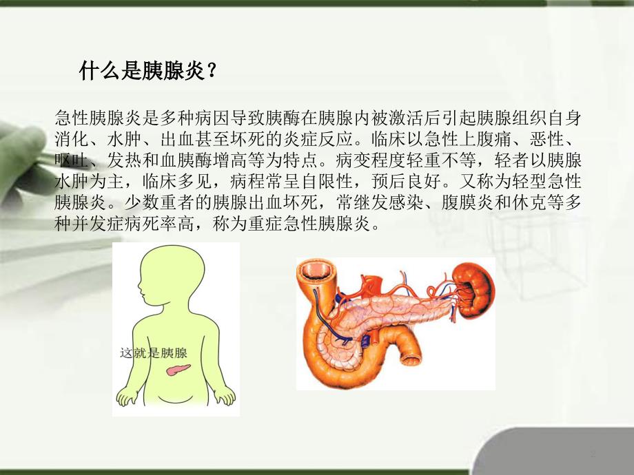 优质课件胰腺炎健康宣教_第2页