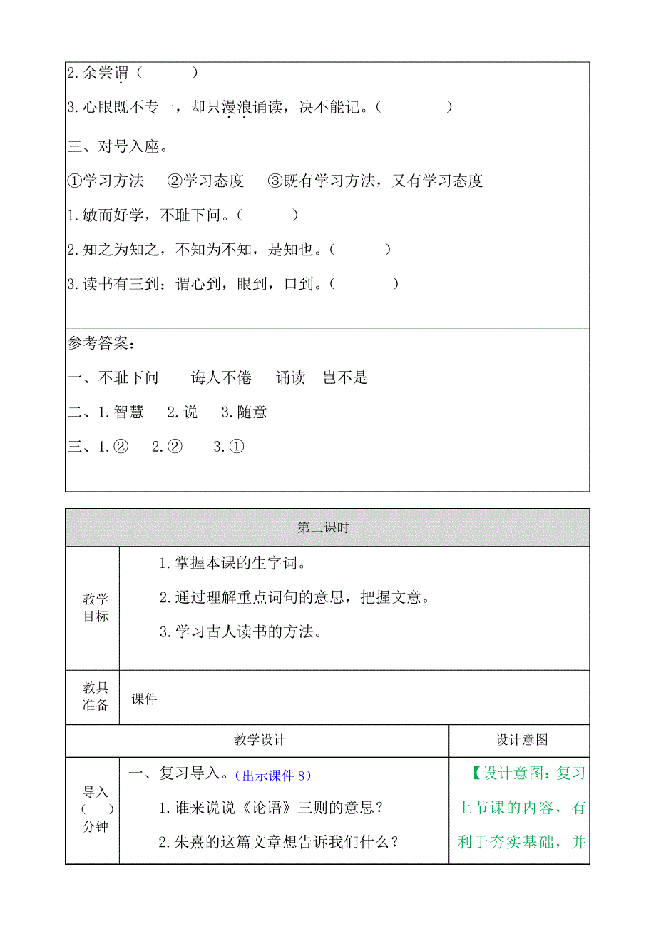 《古人谈读书》优质教案_第4页