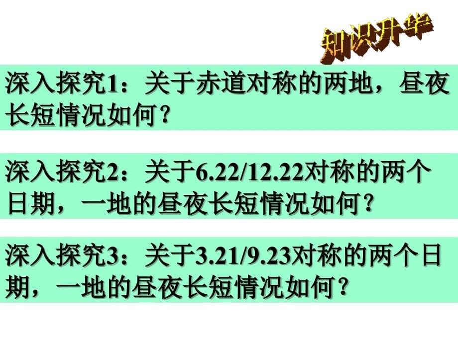 湘教版高中地理必修一第一章第三节地球的运动优质课件13_第5页