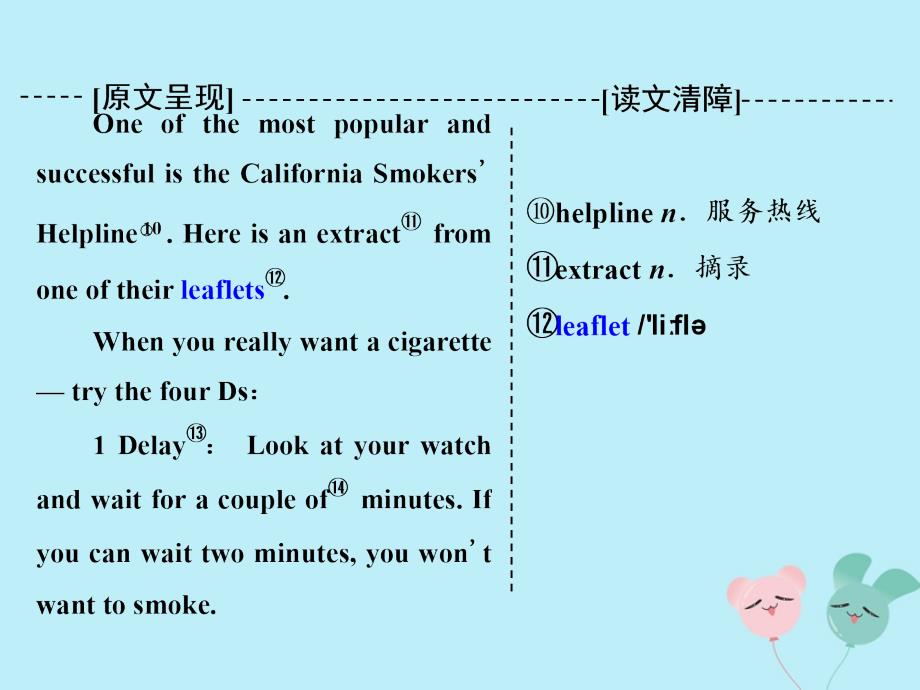 2019-2020学年高中英语 Module 2 No Drugs Section Ⅳ课件 外研版必修2_第3页