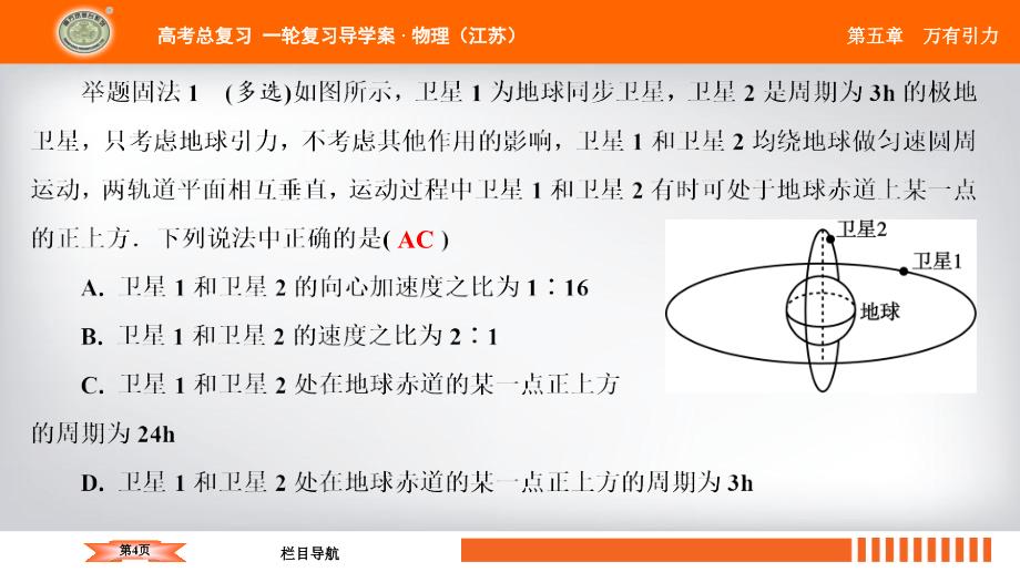 高考物理总复习一轮基础过程导学复习配套课件微小专题5天体运动中的三大难点_第4页