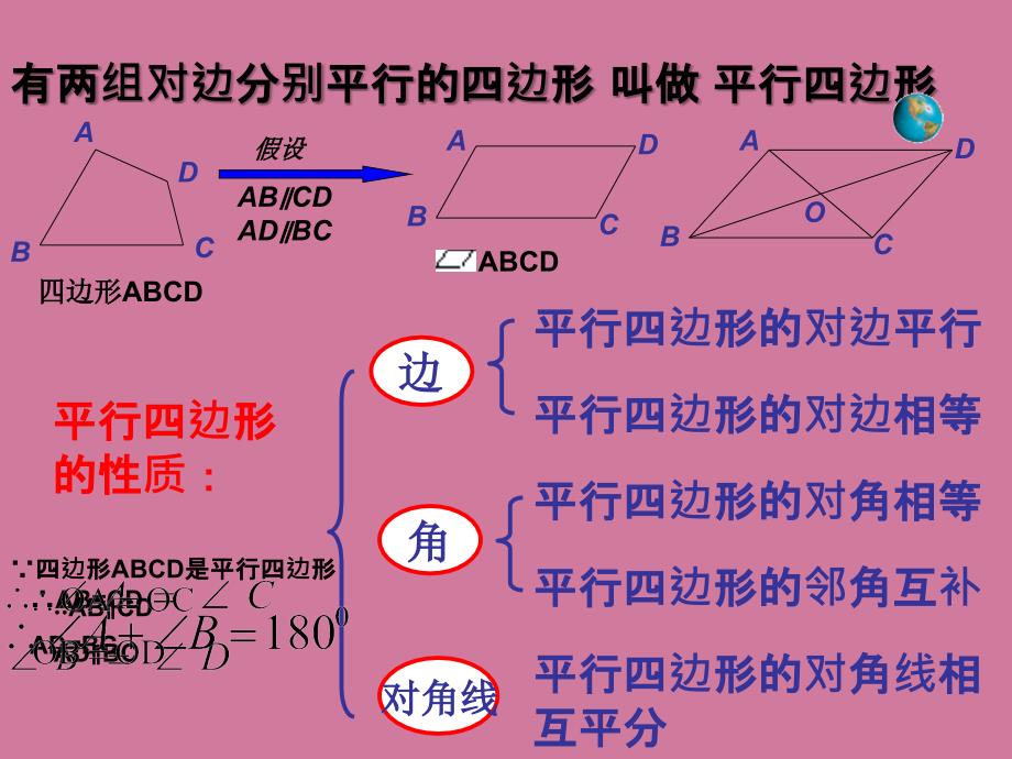 冀八级下册数学平行四边形判定ppt课件_第3页