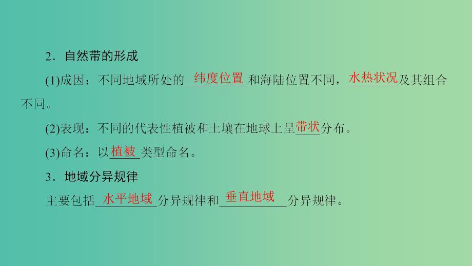 高中地理第3单元从圈层作用看地理环境内在规律第1节地理环境的差异性课件鲁教版.ppt_第4页