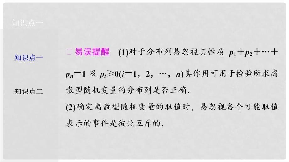 优化探究高考数学一轮复习 第九章 第七节 离散型随机变量及其分布列课件 理 新人教A版_第5页