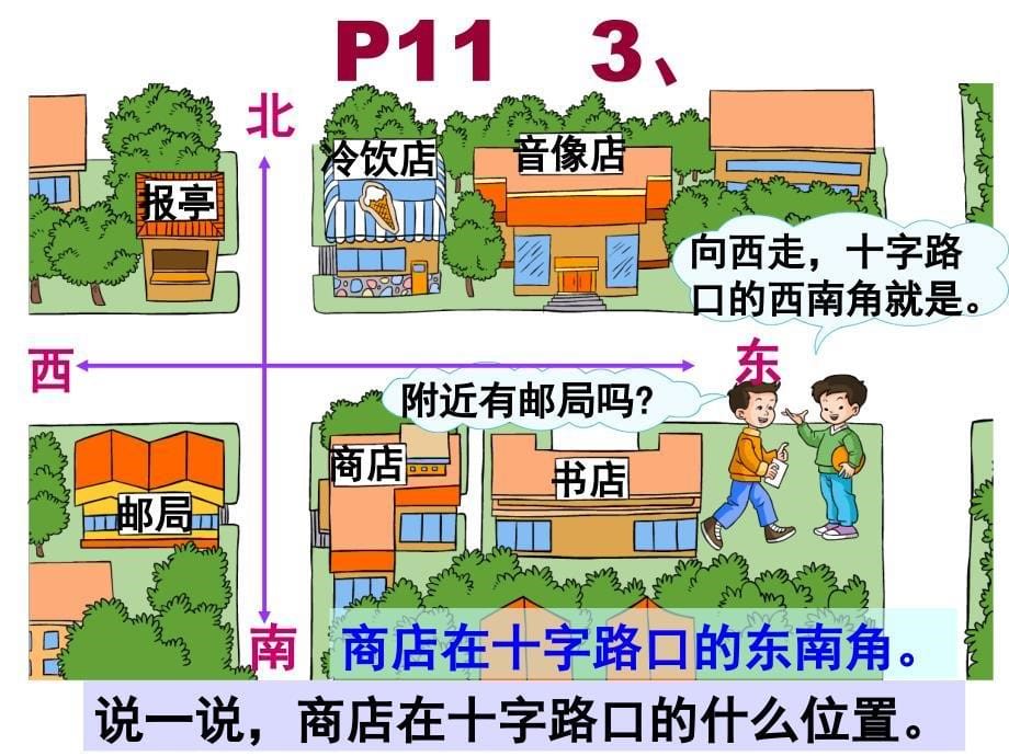 人教版三年级数学下册位置与方向例5_第5页